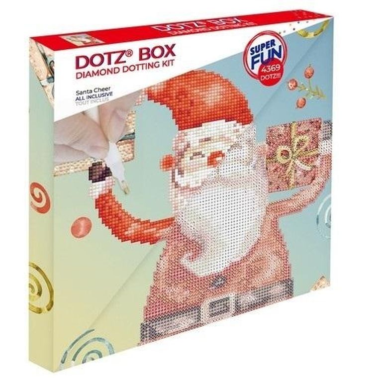 Diamond Dotz, diamentowa mozaika, Box Santa Cheer