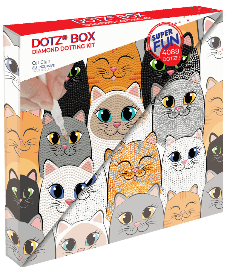 Diamond Dotz, diamentowa mozaika, Cat Clan