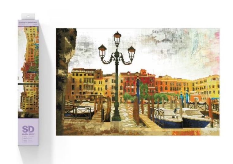 Diamond Dotz, diamentowa mozaika, Czekając na pasażerów, 72-47 cm