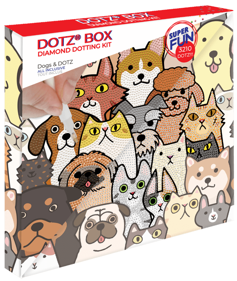 Diamond Dotz, diamentowa mozaika, Dogs & Dotz
