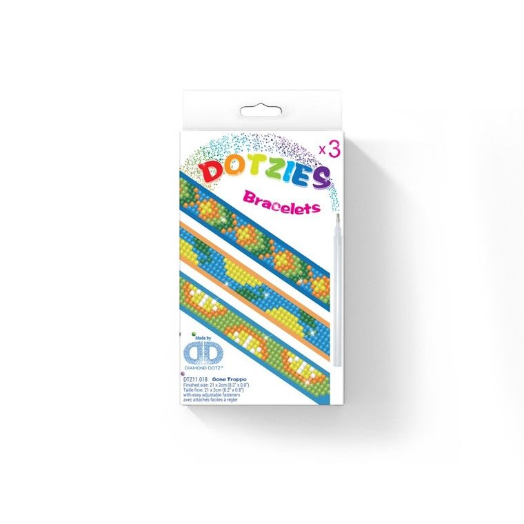 Diamond Dotz, diamentowa mozaika, Gone troppo, bransoletki