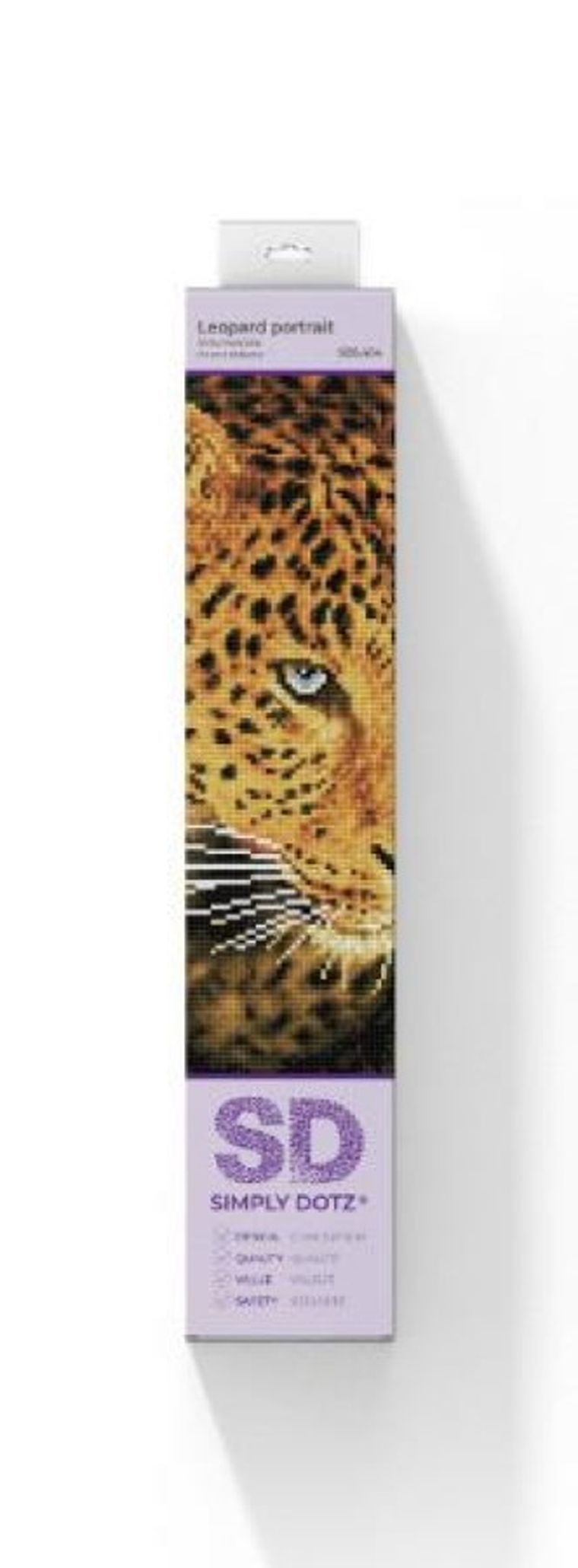 Diamond Dotz, diamentowa mozaika, Leopard, 30-40 cm