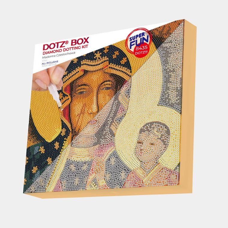 Diamond Dotz, diamentowa mozaika, religijna, Matka Boska Częstochowska