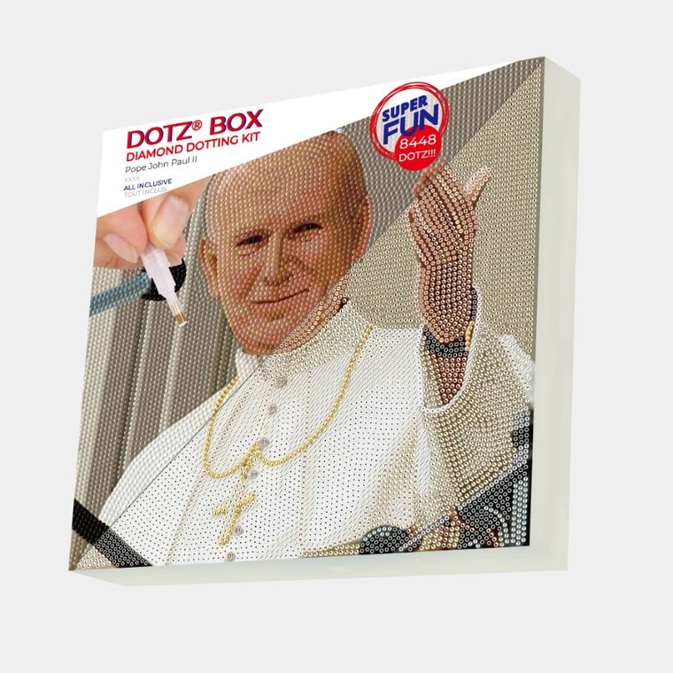 Diamond Dotz, diamentowa mozaika, religijna, Papież Jan Paweł II