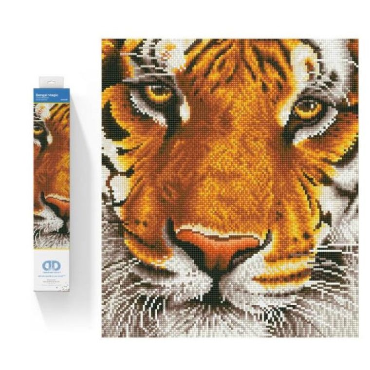 Diamond Dotz, diamentowa mozaika, Tygrys bengalski, 44-50 cm