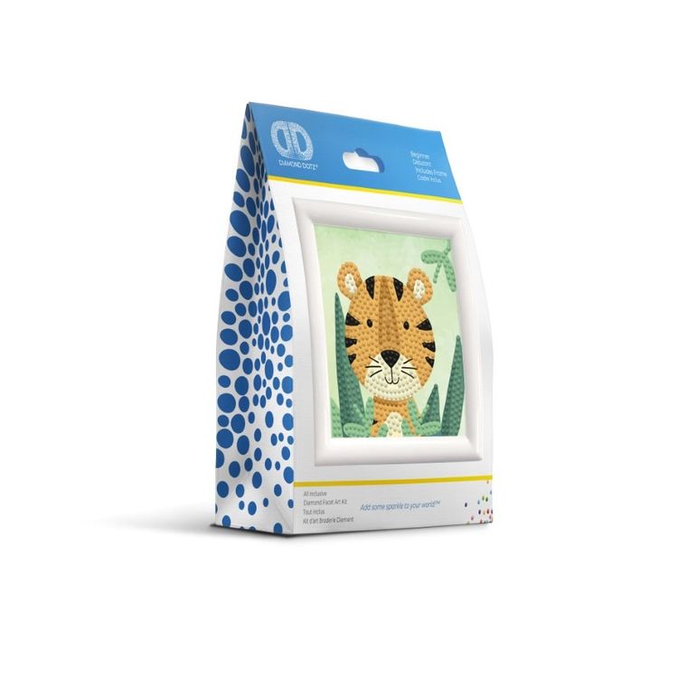Diamond Dotz, diamentowa mozaika, Woodland Tiger