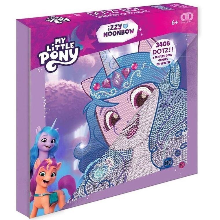 Diamond Dotz, My Little Pony, diamentowa mozaika, Izzy Moonbow