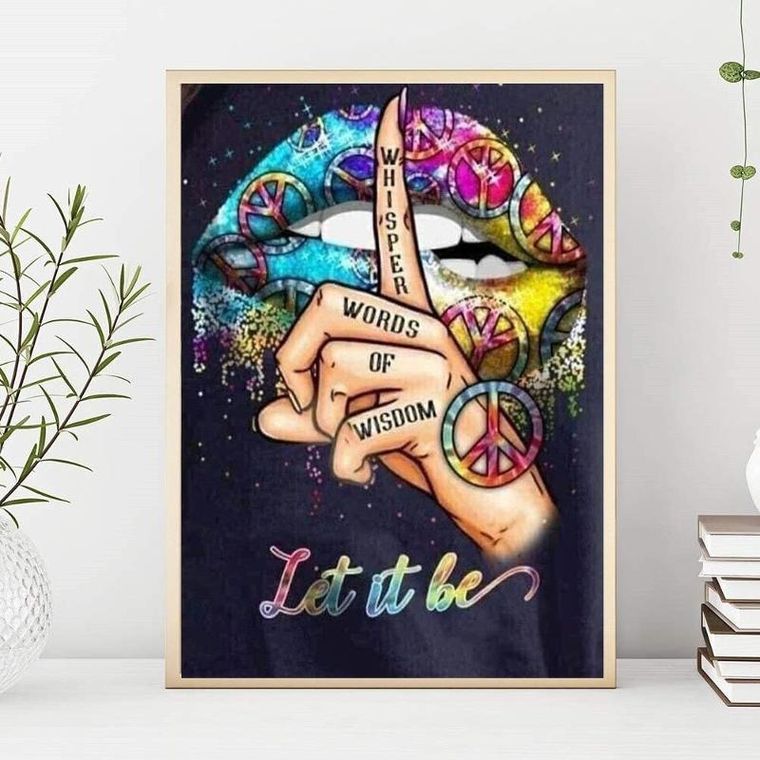 Diamond Painting, haft diamentowy, obraz 5D, mozaika diamentowa, usta, 40-50 cm