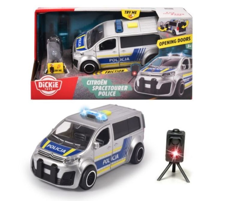 Dickie, Citroen Spacetouer, policja, pojazd, 1:32, 15 cm