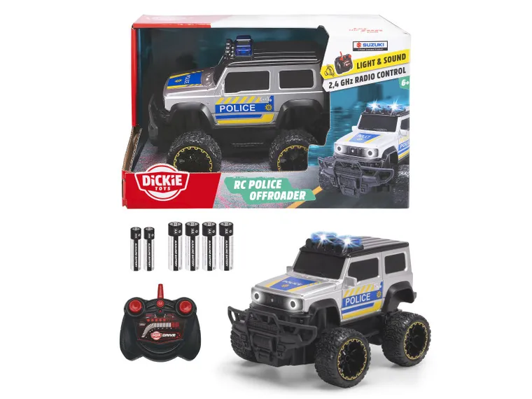 Dickie, SOS, Suzuki Jimmy, pojazd policyjny zdalnie sterowany, 20 cm
