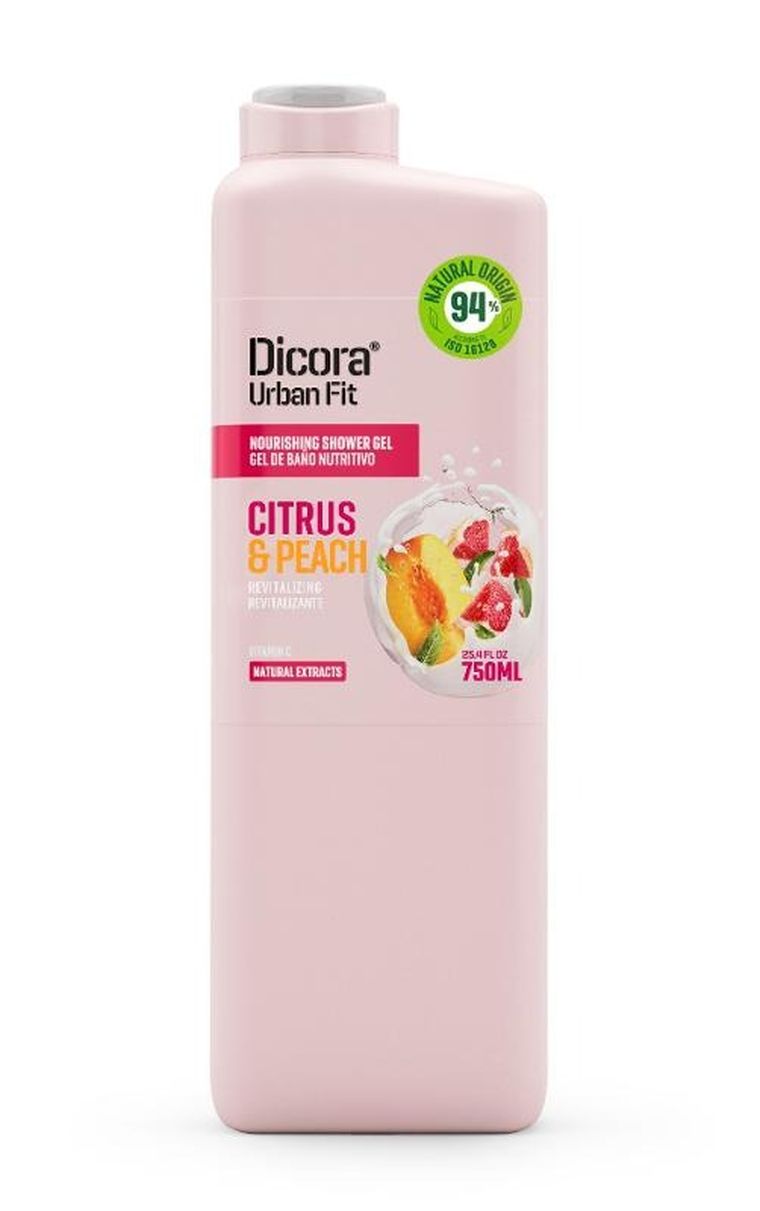 Dicora, żel pod prysznic, cytrusy i brzoskwinie, 750 ml