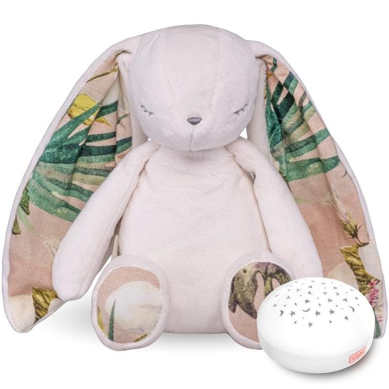 Diddou, Miś, maskotka szumiąca z projektorem gwiazd, ecru