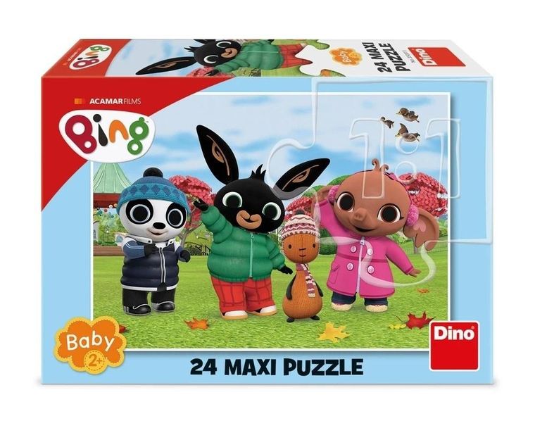 Dino, Baby, Królik Bing jesienną porą, puzzle, 24 elementy