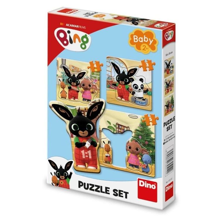 Dino, Baby, Królik Bing, puzzle 3w1