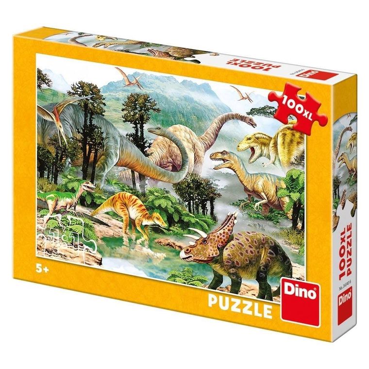 Dino, Dinozaury, puzzle XL, 100 elementów