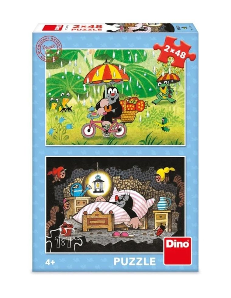 Dino, Krecik, Dzień Krecika, puzzle, 2-48 elementów