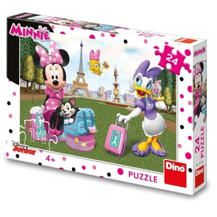Dino, Myszka Minnie w Paryżu, puzzle, 24 elementy
