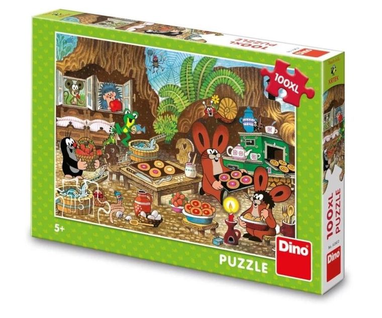 Dino Toys, Krecik i parasol, puzzle XL, 100 elementów