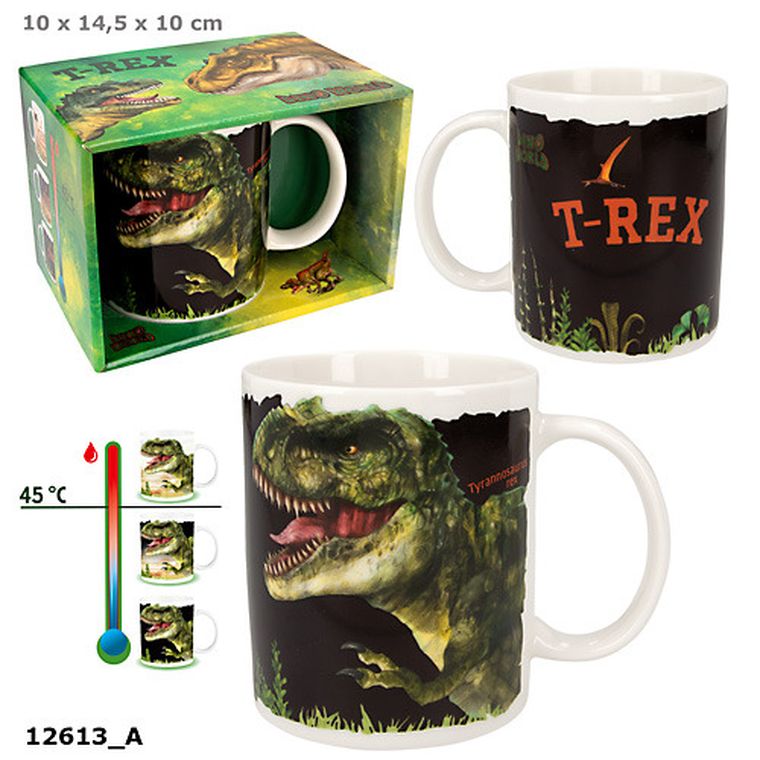 Dino World, magiczny kubek, 320 ml