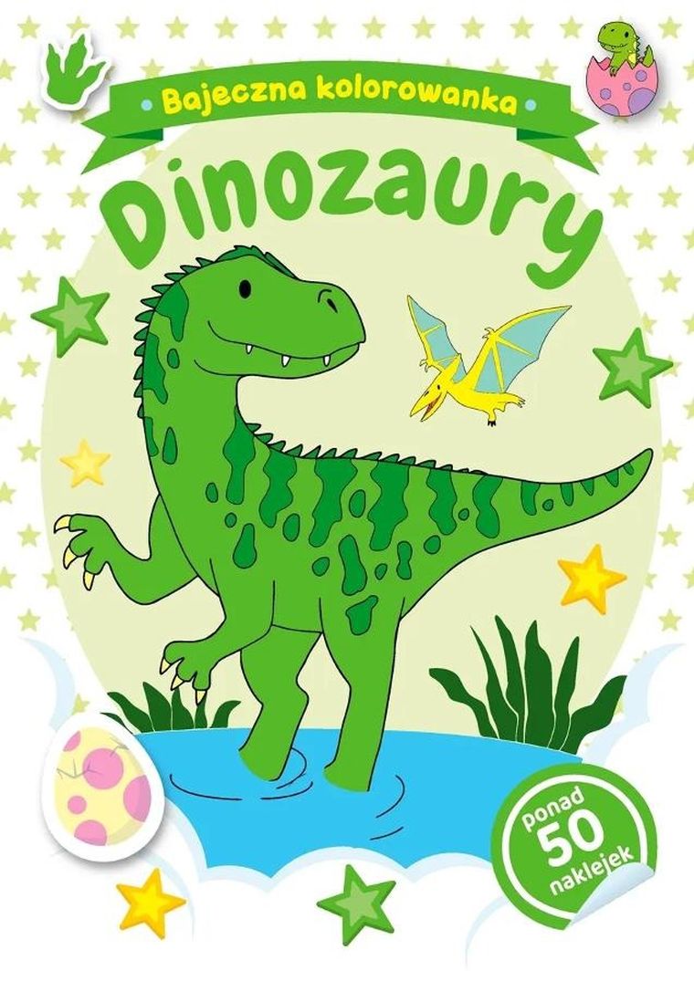 Dinozaury. Bajeczna kolorowanka