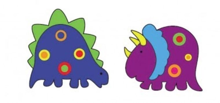 Dinozaury, dekoracja ścienna