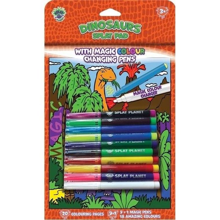 Dinozaury. Książeczka z magicznymi mazakami