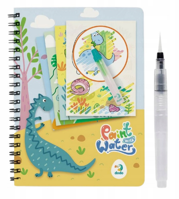 Dinozaury. Malowanka wodna z markerem