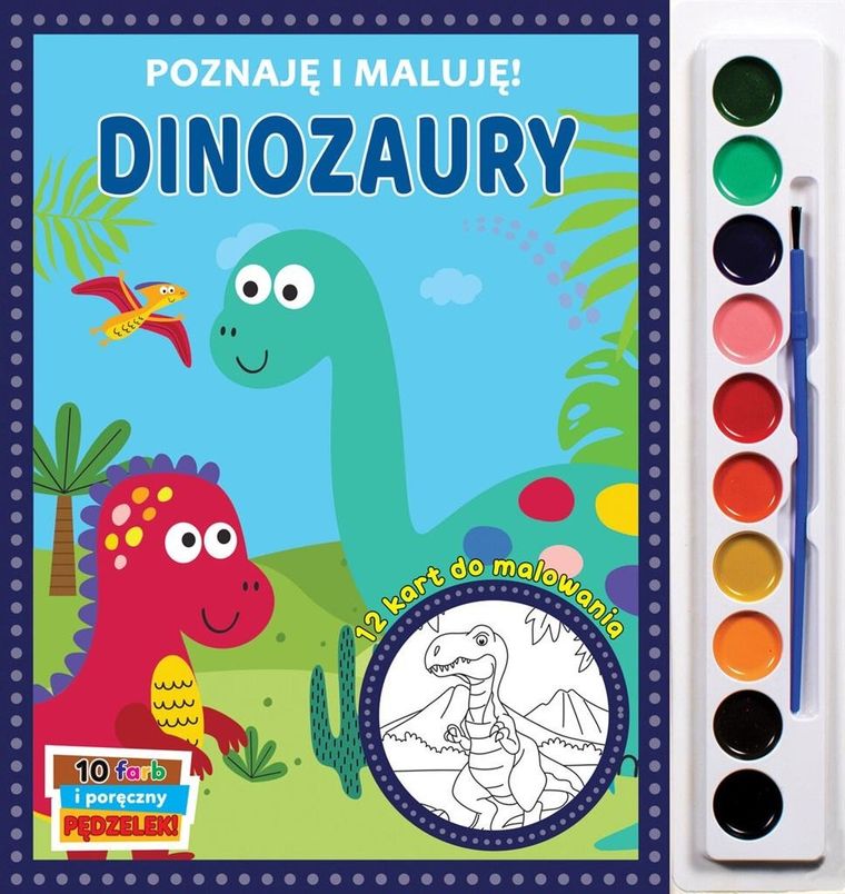 Dinozaury. Poznaję i maluję