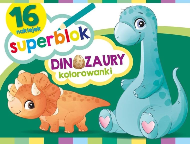 Dinozaury. Superblok. Kolorowanki