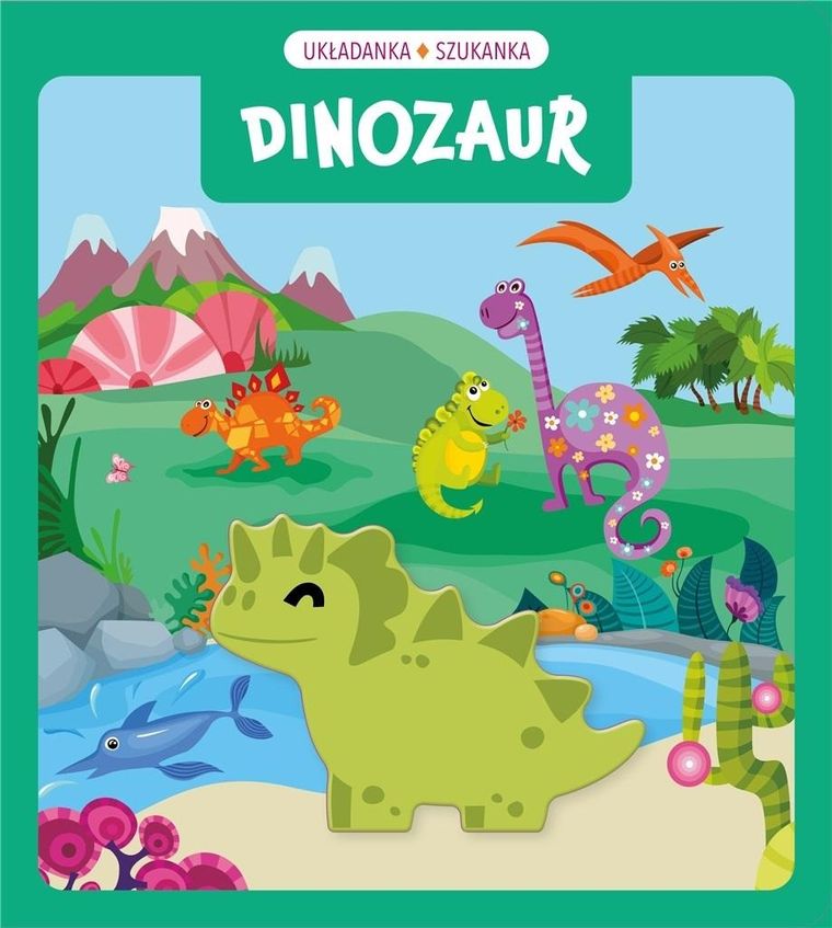 Dinozaury. Układanka szukanka