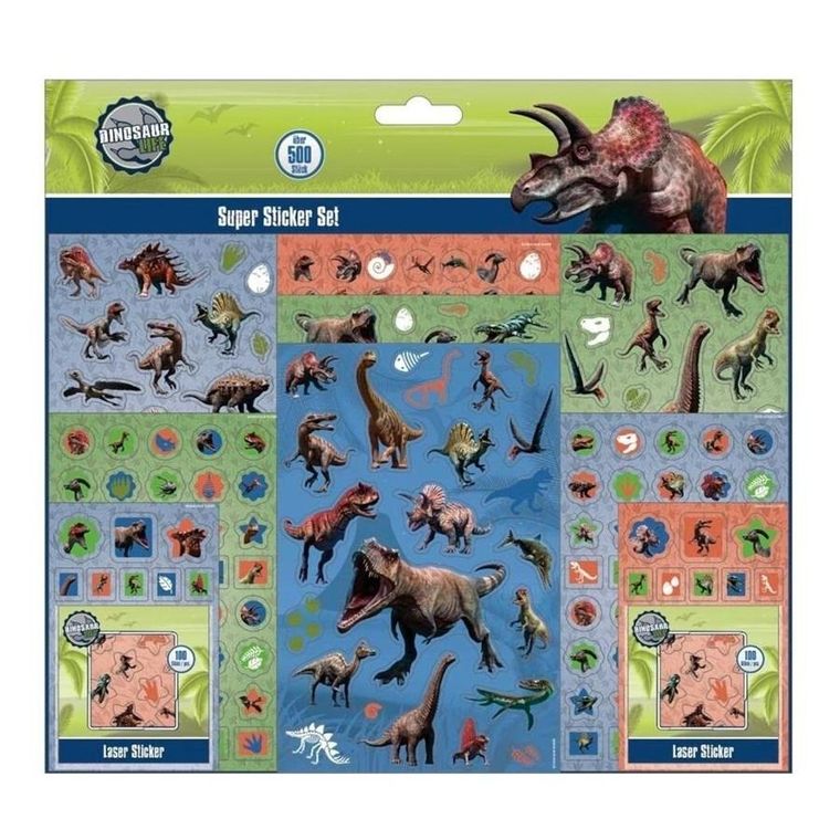Dinozaury, zestaw naklejek