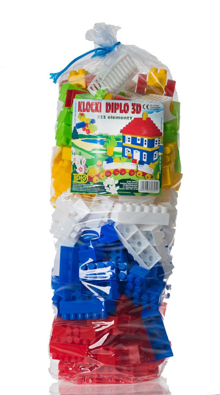 Diplo, 3D, klocki konstrukcyjne, 233 elementy