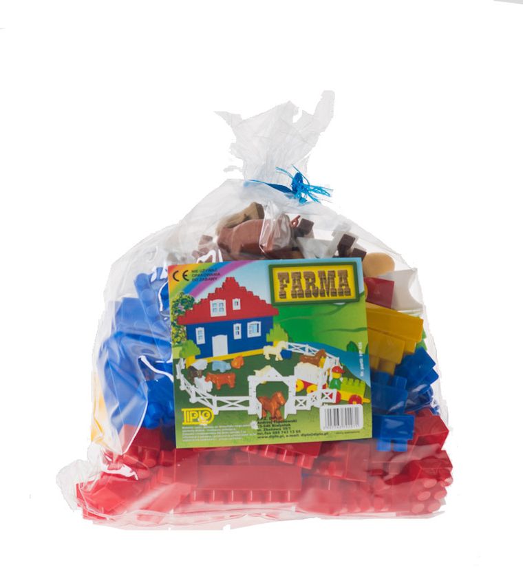 Diplo, Farma, klocki konstrukcyjne, 120 elementów