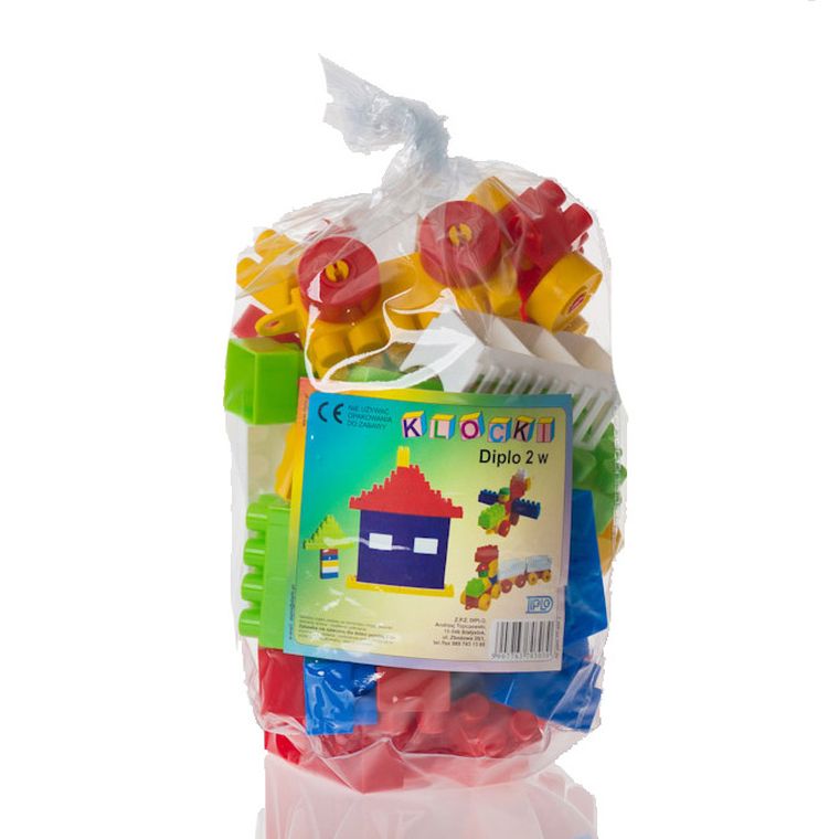Diplo, klocki konstrukcyjne, 46 elementów