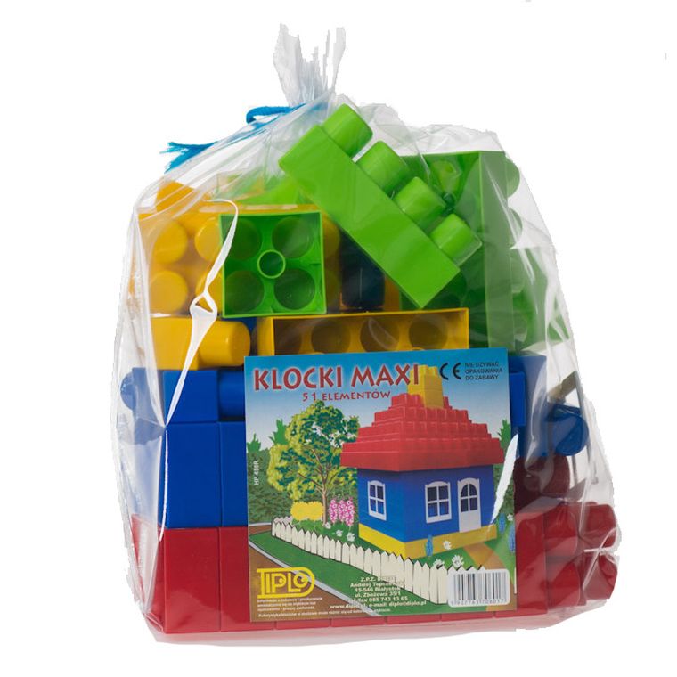 Diplo Maxi, klocki konstrukcyjne, 51 elementy