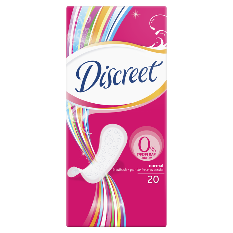 Discreet, Normal, bezzapachowe wkładki higieniczne, 20 szt.