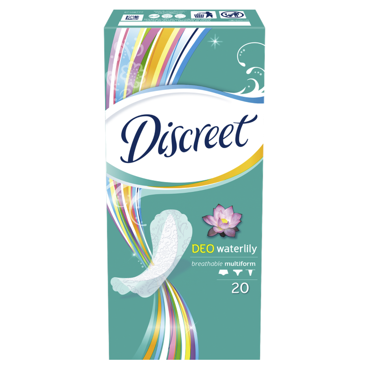 Discreet, Waterlily Multiform, oddychające wkładki higieniczne, 20 szt.