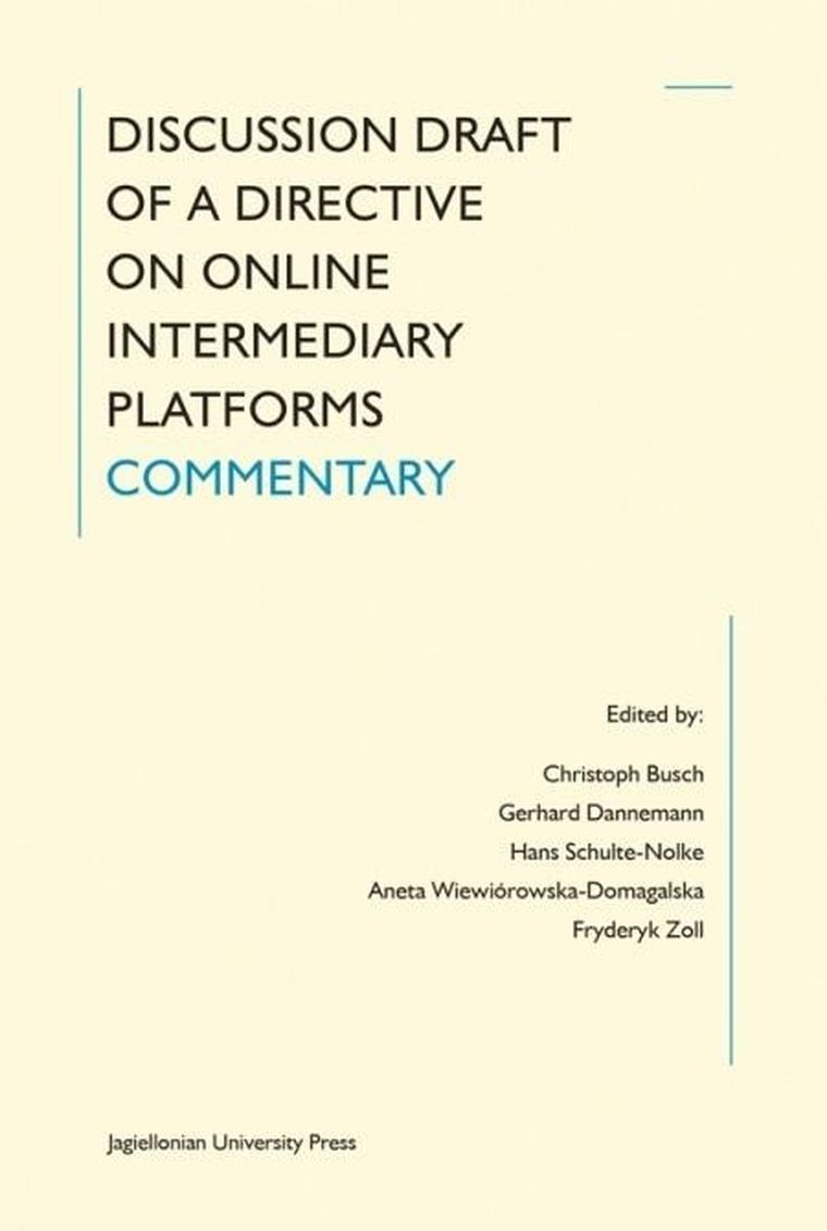 Discussion Draft of a Directive on Online...