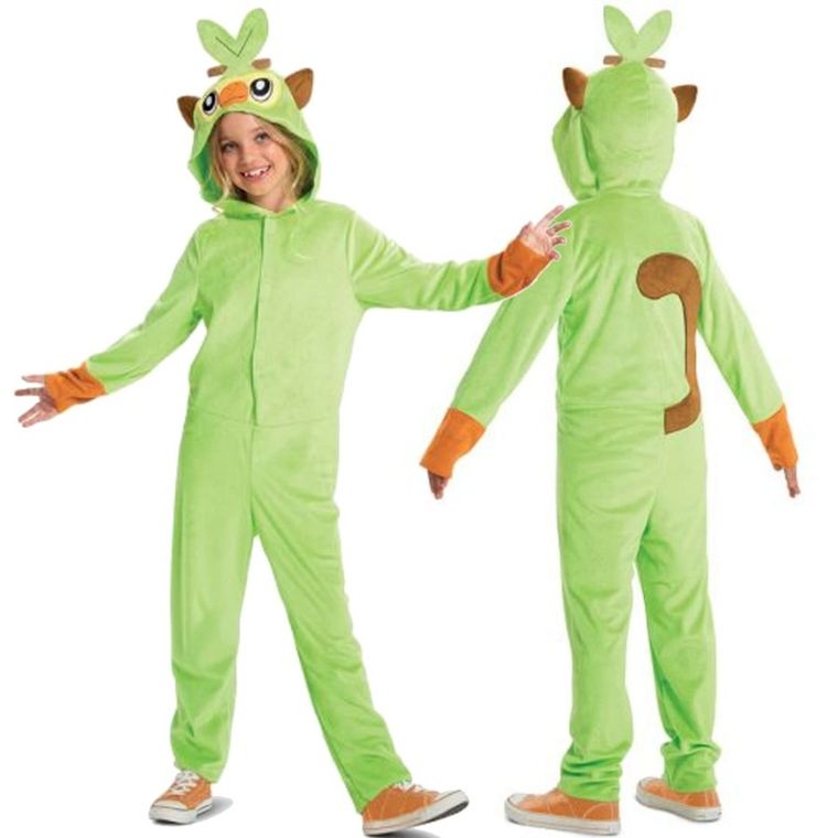 Disguise, Pokemon, Grookey, strój karnawałowy, kigurumi, zielone, 109-126 cm, 4-6 lat