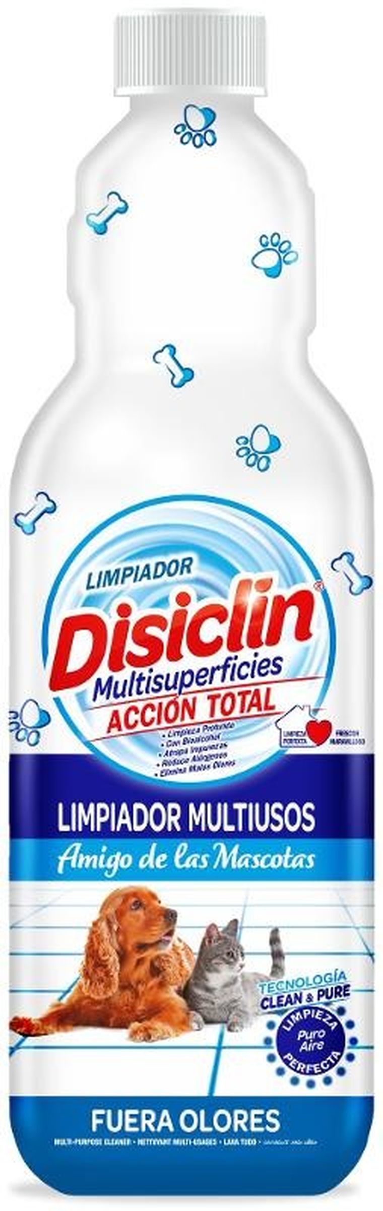 Disiclin, Mascotas, płyn do powierzchni i podłóg, koncentrat perfumowany, 1000 ml