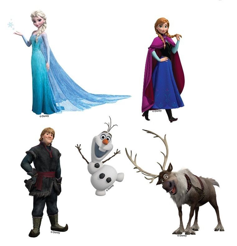 Disney, Kraina Lodu, dekoracja ścienna, dwuwarstwowa, zestaw