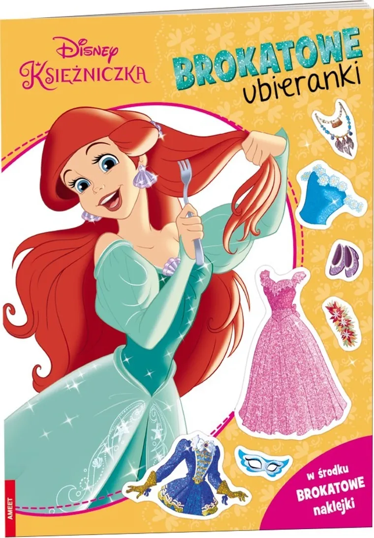 Disney Księżniczka. Brokatowe ubieranki