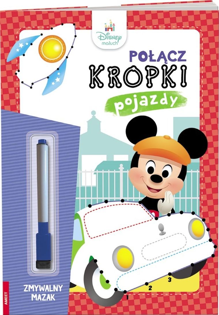 Disney maluch. Połącz kropki. Pojazdy
