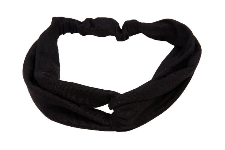 Dkaren, bawełniana opaska do włosów, W-czarny
