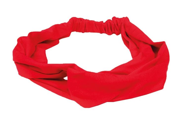 Dkaren, bawełniana opaska do włosów, W-czerwony