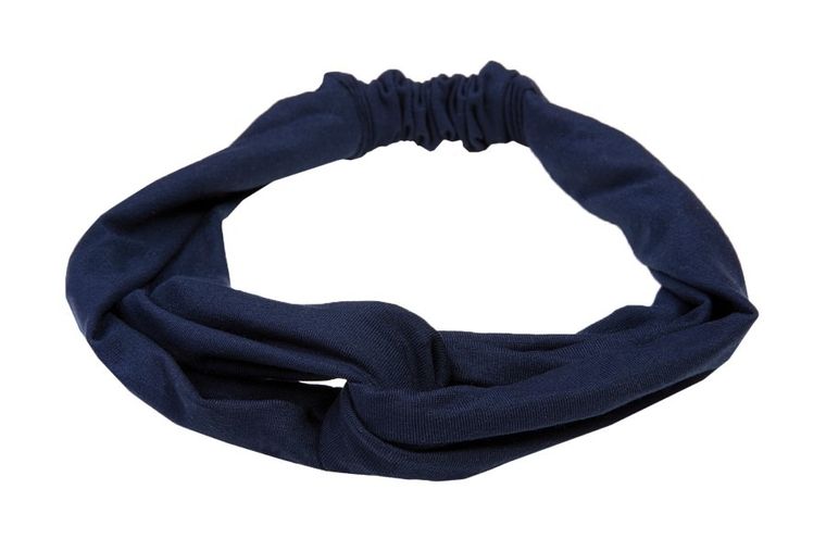 Dkaren, bawełniana opaska do włosów, W-granat