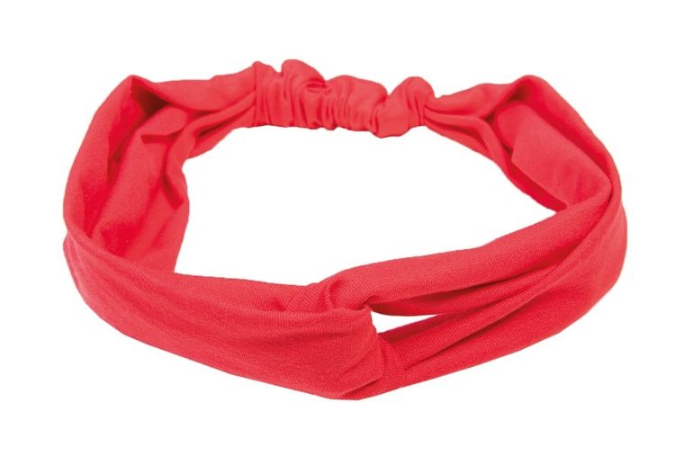 Dkaren, bawełniana opaska do włosów, W-koral