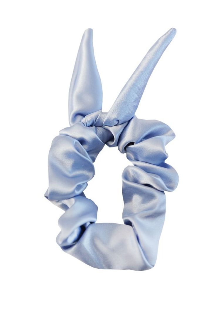 Dkaren, satynowa gumka do włosów, błękitna