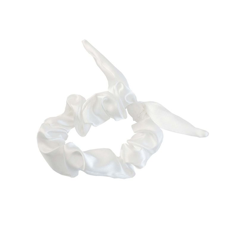 Dkaren, satynowa gumka do włosów, jasny ecru