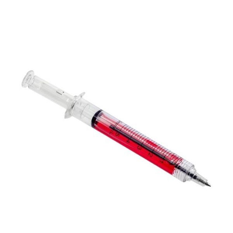 Długopis, strzykawka, niebieski